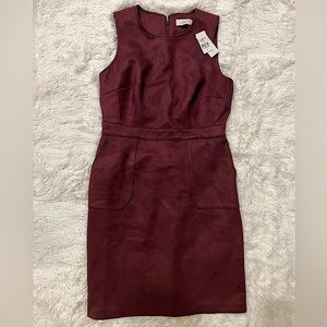 Suede dress with pockets NWT
